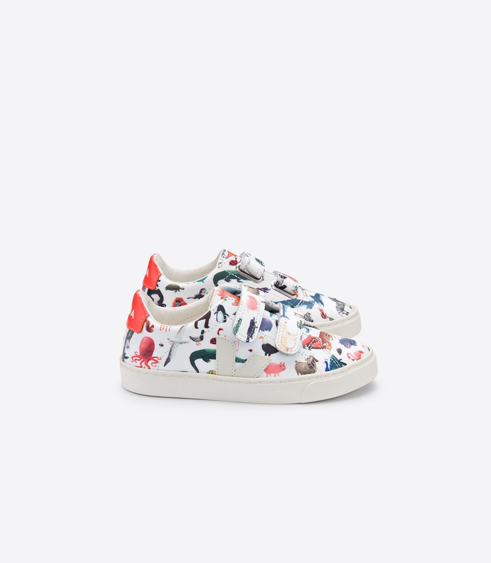 Veja Sneakers Barn - Esplar Velcro Läder - Olika Färger - 025716-ZRG